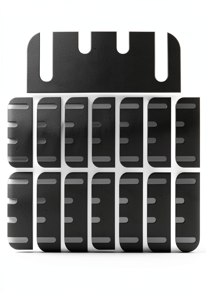 'Anglecai Door Hinge Shim installed on a standard door hinge'