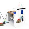 Stainless Steel Broom Holder Wall Mount VOZE Garage-3