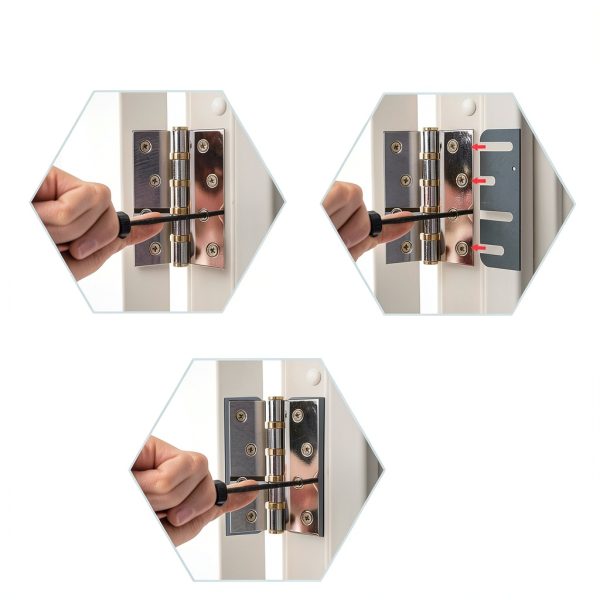 Stainless Steel Door Hinge Shim by MorningRo 4in-3