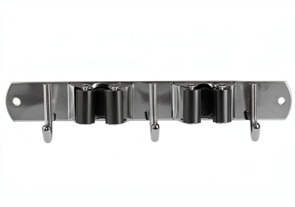 VOZE Mop Broom Holder Wall Mount Stainless Steel Organizer-6