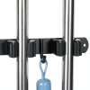 Stainless Steel Broom Holder Wall Mount VOZE Garage-4