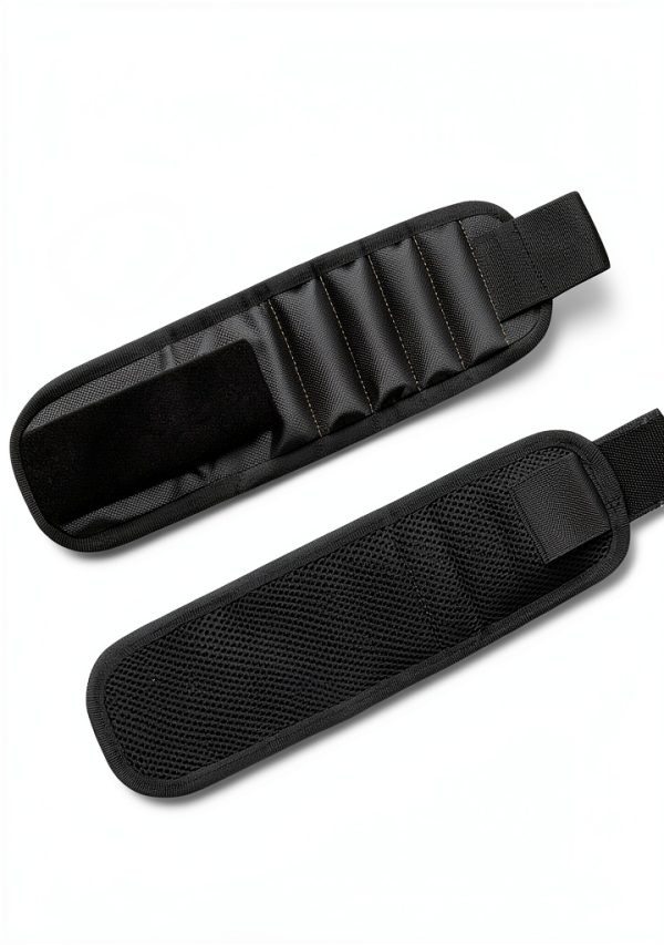 LATME Magnetic Wristband Tool Holster Black Polyester-2