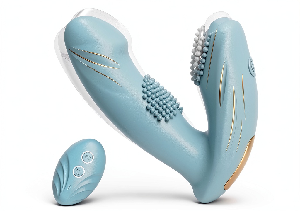Tokhub butterfly vibrator being worn during intimate moment