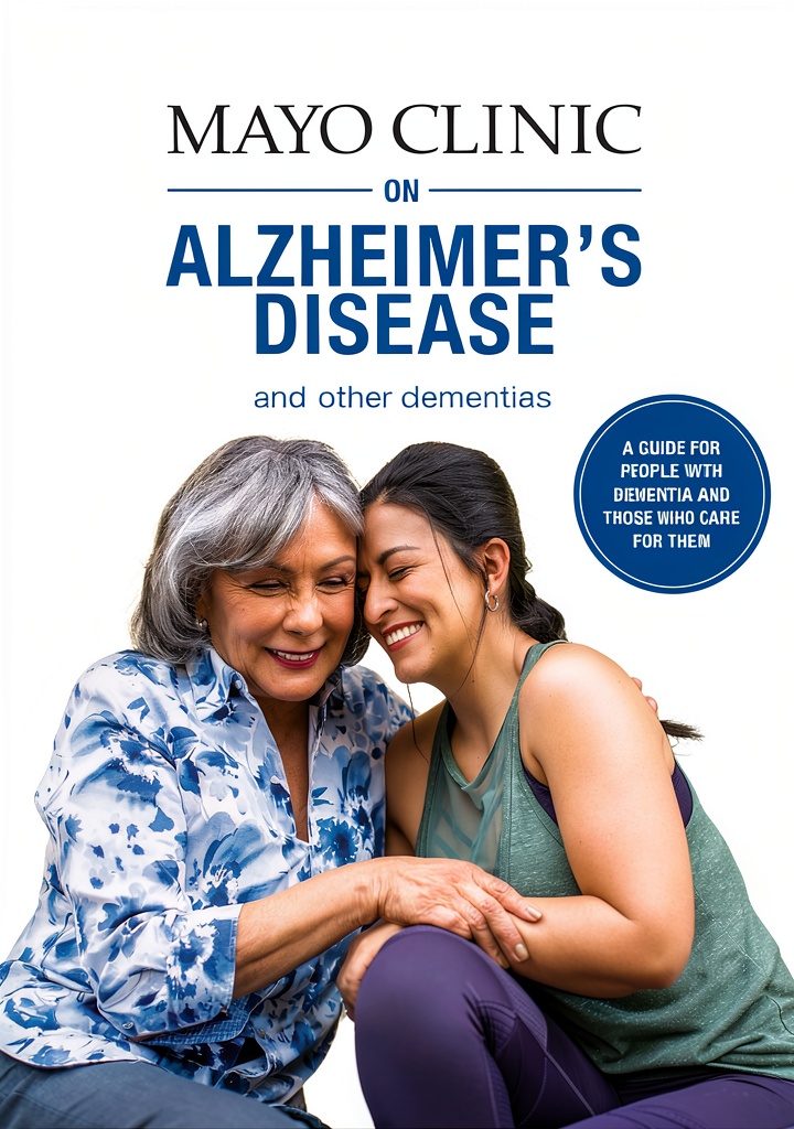 Caregiver reading the Alzheimer guide on a tablet
