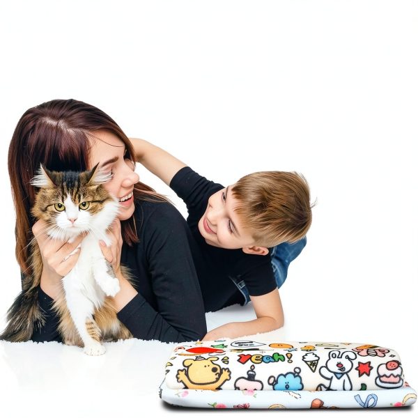 Cat Grooming Wrap CKNCY 27.6 Inch Burrito for Cats 15lb Anti Scratch-6