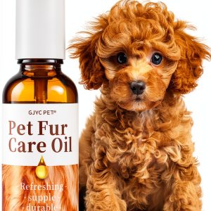 Pet Fur Care Oil - Detangles, Reduces Shedding - Adds Shine with Collagen & Natural Oils - Leave-in Conditioner for Dogs & Cats - 1.01 fl. oz-0