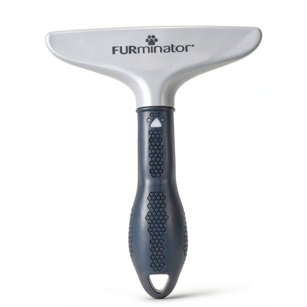 FURminator Dog Cat Grooming Rake Gray Standard Rotating Teeth-3