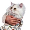 Cat Grooming Wrap CKNCY 27.6 Inch Burrito for Cats 15lb Anti Scratch-2