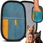Uproot Clean Pet Hair Removal Glove for Cats & Dogs - Reusable Lint-0