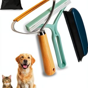 Pet Hair Remover Qbily 2nd Gen 3-Pack Reusable Lint Tool for Furniture-0