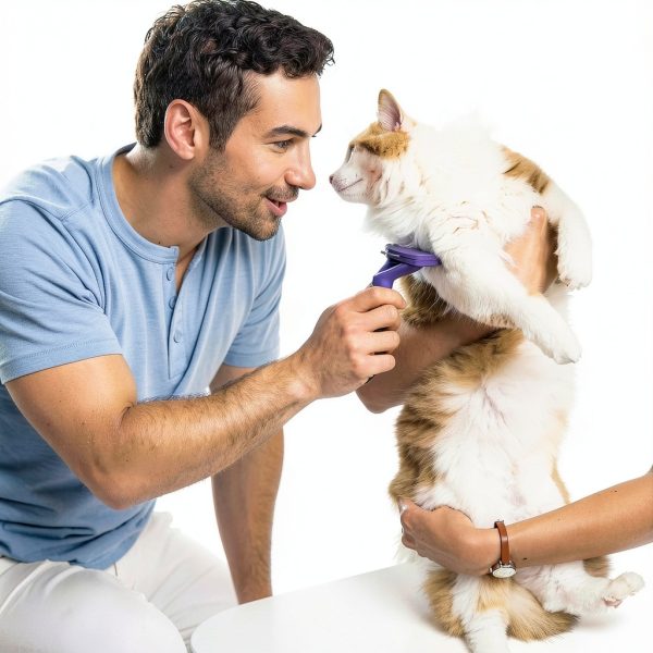 FURminator deShedding Tool for Cats - Long Hair, Stainless Steel Edge-2