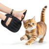 Upgraded Pet Hair Removal Gloves for Cats & Dogs, Five-Finger Electrostatic Reusable Magic Brush for Effortless Pet Hair Remover Tool on Carpet, Clothing, Laundry, Couch, Car Seat (Black)-3