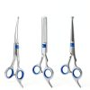 Professional 4 in 1 Dog & Cat Grooming Scissors Kit with Safety Round Tips,Sharp & Durable,Dog Shears for Grooming - Includes Straight, Curved, Thinning Scissors and Comb - Premium Pet Supplies-6