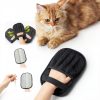 Upgraded Pet Hair Removal Gloves for Cats & Dogs, Five-Finger Electrostatic Reusable Magic Brush for Effortless Pet Hair Remover Tool on Carpet, Clothing, Laundry, Couch, Car Seat (Black)-2