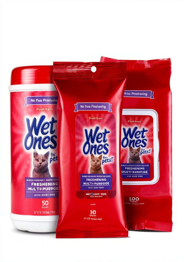 Wet Ones for Pets Cat Grooming Wipes Aloe Vera Fresh Scent 50 Count-7