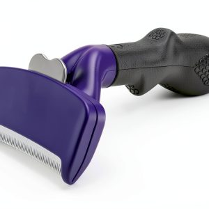 FURminator deShedding Tool for Cats - Long Hair, Stainless Steel Edge-0