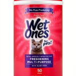 Wet Ones for Pets Cat Grooming Wipes Aloe Vera Fresh Scent 50 Count-0